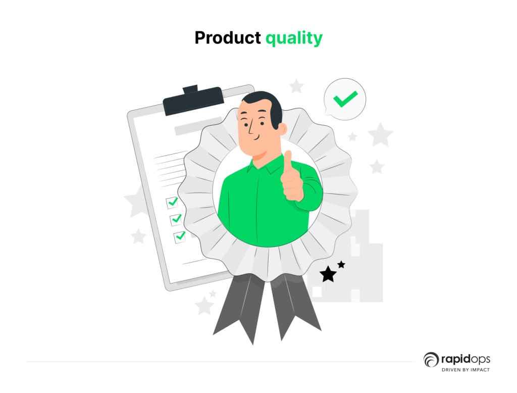 Ensuring product quality